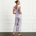 Hill House The Skylar 100% Linen Pants in Sea Creatures Size XS NWT Photo 7