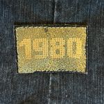 Y2K J&Y Patchwork Denim Vest Zip Front/Open Front Studded, Moto 80's, Size S Blue Photo 3