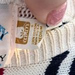 Vintage Hampton Bay primary color stripe cotton knit sweater Red Size M Photo 3