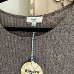 Hayden Textured Gray Knit Top Photo 3