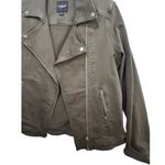 Liverpool Women's Brown Cotton Blended Long Sleeves Moto Biker Jacket Size M Photo 3