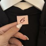 6 Degrees Black Top with buttons & tie back Photo 4