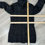 Tommy Hilfiger Quilted Puffer Coat Black XS Long Line Winter Snow Photo 12