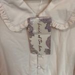 Band of the Free Womens Denise Cream Long‎ Sleeve Button Down Shirt Size Medium Photo 4