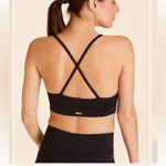 Alala  Black Sports Bra with Gold Detail – Women’s L Photo 1