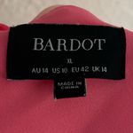 Bardot  Malinda Slip Dress Pink Abstract Back Tie Pink White Sz XL US 10 Photo 6