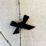 Gold tone love letters bow necklace Photo 8