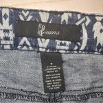 CP Jeans Stylish Blue Patterned Jean Shorts Photo 2