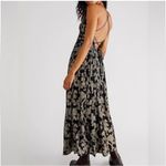 Free People  Size S Charlie Bustier Maxi Dress Black Gold Metallic Whimsigoth Photo 12