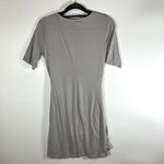 Michael Stars  Gray Short Sleeve Wrap Tie Tee‎ Lagenlook Women's Size M Dress Photo 6