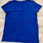 Ralph Lauren Polo‎ by  Women’s Size Medium Blue Cotton Jersey V Neck Hi/Low Tee Photo 2