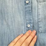 Cloth & Stone  Chambray Long Sleeve Button Down Mini Dress XS Coastal Cowboy Photo 4