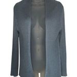 Eileen Fisher Womens XS Blue Ribbed Open Cardigan - Tencel & Organic Cotton silk Photo 0