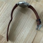 Wenger S.A.K. Edition Watch Stainless Case White Dial Brown Leather Date Window Silver Photo 7