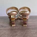 Katy Perry The Star Slip On Champagne Women's Heel Sandal Size 7.5 #831 Gold Photo 4