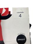 Hue NWT expresso brown + black opaque control top tights size 4 L XL Photo 1