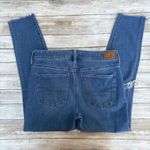 American Eagle Dream Jean 8 Blue Denim Jegging Distressed Ankle Stretch MidRise Photo 3