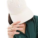 Adidas Beige/Khaki Trefoil Embroidered Logo Baseball Hat Photo 0