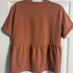Ann Taylor  Loft Polyester Spandex short sleeve shirt/blouse. Size Large … Photo 1