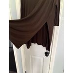 Free People  Beach Cover Up Womens XS S Brown Boho Lagenlook Knit Oversized Slits Photo 3