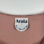 Arula Dress Women XL Pink Ditsy Floral Babydoll Mini Tie 3/4 Sleeve Cottage Boho Photo 5