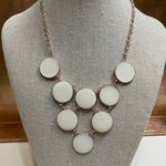 NWT Bay Studio Gold Tone Metal & White Dot Enamel Choker Style Necklace Photo 0
