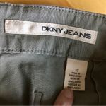 DKNY Jeans, Mid Rise, Straight Leg, Zip Ankle, Khaki Cotton Jeans, Size 10 Photo 7