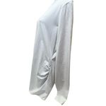 Boohoo Maternity Long Sleeve Top Crew Neck Ruched Sides White Size US 12 NWT Photo 2