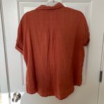 Madewell Unisex Orange made well button up blouse Medium Photo 4