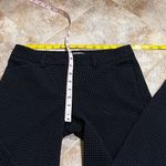 EXPRESS Editor straight leg crop ankle pants mid rise blue black dot pattern 0 Photo 4