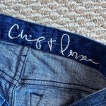 Chip & Pepper  distresses Denim mini buttonfly skirt size 25 Photo 4