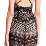 ASTR THE LABEL ANTHROPOLGIE Black-Nude Lace V Neck Stretch Sleeveless Dress S Photo 1