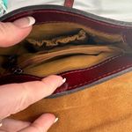 Patricia Nash  Lari Oxblood Red Leather Crossbody Satchel Purse Photo 7