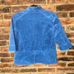 Blair  Blue Corduroy 3/4 Sleeve Toggle Front Jacket Women's Size 12 Photo 3