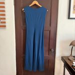 Patagonia | Peacock Blue Bandha Twist Front Cap Sleeve Fit & Flare Dress Medium Photo 2
