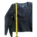 Giorgio Armani Pure Silk Black Blazer Womens Size US 10 (44) Made in Italy Photo 7