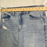 Cello Blue Midi Pencil Skirt with Slit Photo 7