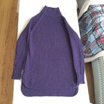 Gap Mockneck Chunky Long Tunic Sweater Purple/Blue - Sz Medium Photo 1