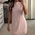 Francesca's  Dress Lace Pink Photo 0