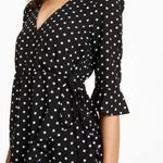 Q&A. LA Q+A Los Angeles Womens Black Polka Dot Mini Tulip Dress, XL - New! Photo 2