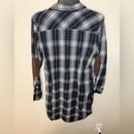 KAVU  100% Cotton Plaid Long Sleeve Hiking Dress With Brown Corduroy trim size M Photo 3