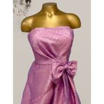 Morgan & Co  Juniors Mauve Strapless Skater Bubble Hem Dress Size 7/8 Photo 4