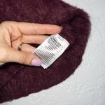 Cotton On Burgundy Red Eyelash Fuzzy Cropped Tank Top Size Small Photo 2