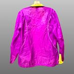 Adidas Purple & Neon Yellow  Lightweight MiCoach Reflective Zip Windbreaker Sz M Photo 1