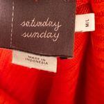 Anthropologie Saturday Sunday cowl neck ribbed sweater tunic size M/L oversized Red Size M Photo 4