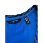 H by Halston  Blue Black Striped Sleeveless Shift Dress with Pockets‎ Size XLP Photo 1