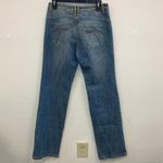 AZI Colorful Stitching detail Midrise Straight Leg Jeans size 31 #719 Blue Photo 6