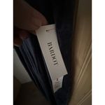 Bardot Amalie VelourVelvet Dress Size 4 NWT Grey Blue | Square Neck | High Slit Photo 5