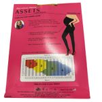 Assets by Sara Blakely Maternity Opaque Stripe Tights Pregnancy Panel Sz‎ 2 Black Photo 1