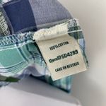 LL Bean Anorak Madras Patchwork Plaid Pullover Hoodie Jacket Women’s XL 90s Blue Photo 10